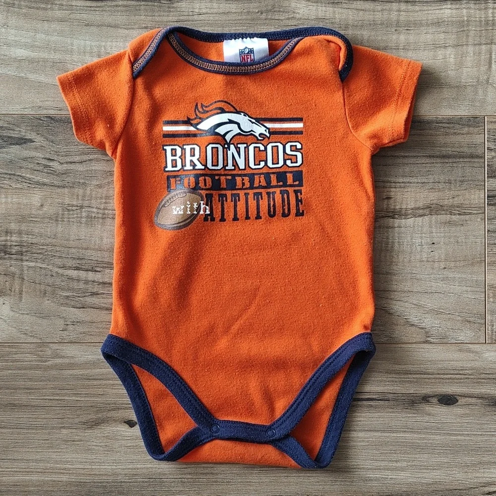 EUC Denver Broncos onesie